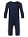 Infant Baby Rib One Piece Navy Ghosted Front View
