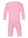 Infant Baby Rib One Piece Pink Ghosted Back View