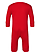 Infant Baby Rib One Piece Red Ghosted Back View