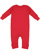 INFANT BABY RIB COVERALL Red Back