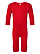 Infant Baby Rib One Piece Red Ghosted Front View