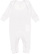 INFANT BABY RIB COVERALL White 