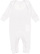INFANT BABY RIB COVERALL White 