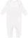 INFANT BABY RIB COVERALL White Open