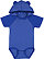 INFANT HOODED BODYSUIT W/ EARS Vintage Royal/Royal 