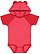 INFANT HOODED BODYSUIT W/ EARS Vintage Red/Red 