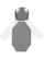 INFANT LNG SLV BODYSUIT W EARS Granite Heather/White Back