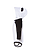 Infant Lng Slv Bodysuit W Ears White/Black Ghosted Side View