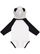 INFANT LNG SLV BODYSUIT W EARS White/Black Back