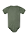 Infant Fine Jersey Bodysuit Bamboo Blackout Ghosted Front View