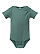 Infant Fine Jersey Bodysuit Basil Ghosted Front View