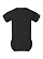 Infant Fine Jersey Bodysuit Black Ghosted Back View