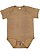 INFANT FINE JERSEY BODYSUIT Brown Reptile Open