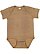 INFANT FINE JERSEY BODYSUIT Brown Reptile 