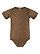 Infant Fine Jersey Bodysuit Brown Reptile Ghosted Front View