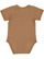 INFANT FINE JERSEY BODYSUIT Coyote Brown Back