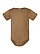 Infant Fine Jersey Bodysuit Coyote Brown Ghosted Front View