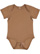 INFANT FINE JERSEY BODYSUIT Coyote Brown Open