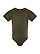 Infant Fine Jersey Bodysuit Green Reptile Ghosted Front View