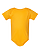 Infant Fine Jersey Bodysuit Gold Ghosted Front View