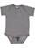 INFANT FINE JERSEY BODYSUIT Granite Heather Open