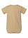 Infant Fine Jersey Bodysuit Latte Ghosted Back View