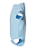 Infant Fine Jersey Bodysuit Light Blue Ghosted Side View
