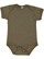 INFANT FINE JERSEY BODYSUIT Military Green Open