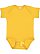 INFANT FINE JERSEY BODYSUIT Mustard Open