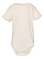 Infant Fine Jersey Bodysuit Natural Ghosted Front View