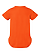Infant Fine Jersey Bodysuit Orange Ghosted Back View
