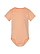 Infant Fine Jersey Bodysuit Peachy Ghosted Front View
