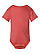 Infant Fine Jersey Bodysuit Passionfruit Ghosted Front View