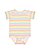 INFANT FINE JERSEY BODYSUIT Rainbow Stripe Open