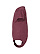 Infant Fine Jersey Bodysuit Vintage Burgundy Ghosted Side View