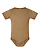 Infant Fine Jersey Bodysuit Vintage Coyote Brown Ghosted Front View