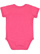 INFANT FINE JERSEY BODYSUIT Vintage Hot Pink Back