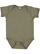 INFANT FINE JERSEY BODYSUIT Vintage Military Green Open