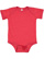 INFANT FINE JERSEY BODYSUIT Vintage Red Open