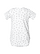 Infant Fine Jersey Bodysuit White Spot Ghosted Back View