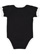 INFANT RUFFLE BODYSUIT Black/White Back
