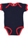 INFANT RUFFLE BODYSUIT Navy/Red 