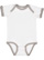 INFANT RUFFLE BODYSUIT White/Titanium 