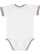 INFANT RUFFLE BODYSUIT White/Titanium Back