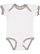 INFANT RUFFLE BODYSUIT White/Titanium Open
