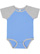 INFANT BASEBALL BODYSUIT Carolina Blue/Vintage Heather 1