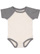 INFANT BASEBALL BODYSUIT Natural Heather/Grnite Heather 