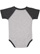 INFANT BASEBALL BODYSUIT Vintage Heather/Vintage Smoke Back