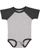 INFANT BASEBALL BODYSUIT Vintage Heather/Vintage Smoke Open