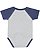 INFANT BASEBALL BODYSUIT VN Heather/VN True Navy Back